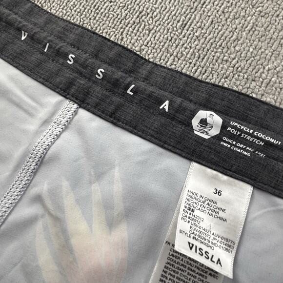 Vissla Shorts Adult Size 36 Boardshorts Active Outdoor Casual Men's - Picture 9 of 11